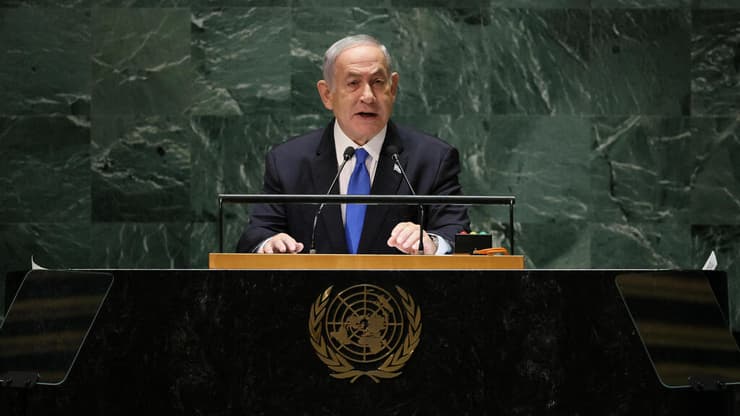 ראש הממשלה בנימין נתניהו נואם באו"ם 
