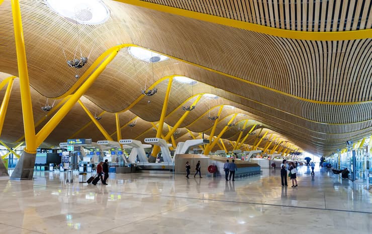 Interior of Barajas Airport, Madrid