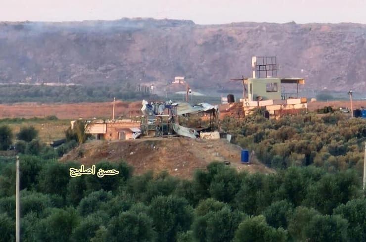 עמדת חמאס שהופצצה ברצועת עזה על ידי צה"ל