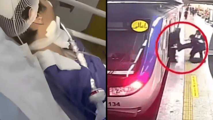 ארמיטה גרוואנד בת ה-16, שמאושפזת בבית החולים אחרי טענות שהותקפה על-יד משטרת המוסר ברכבת באיראן