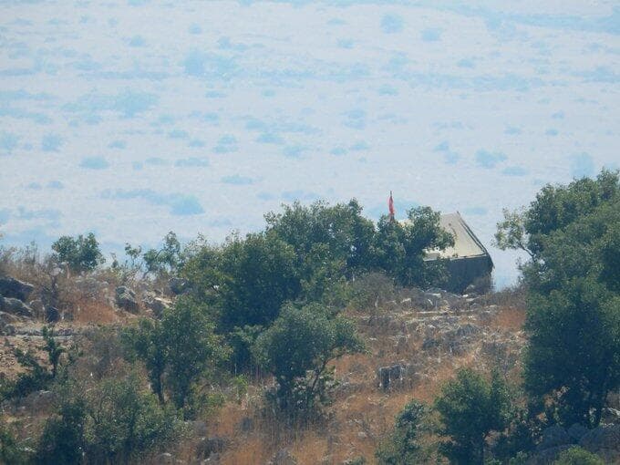אוהל חיזבאללה גבול לבנון