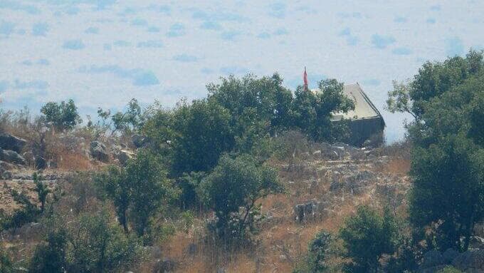 אוהל חיזבאללה גבול לבנון