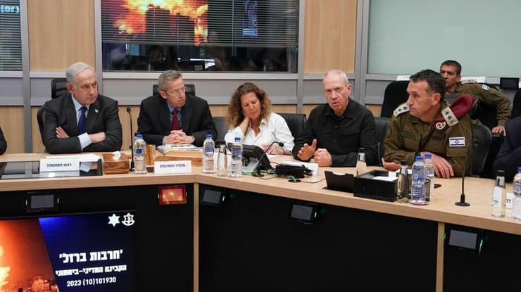 יואב גלנט בקבינט הביטחוני מדיני