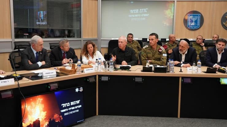 יואב גלנט בקבינט הביטחוני מדיני