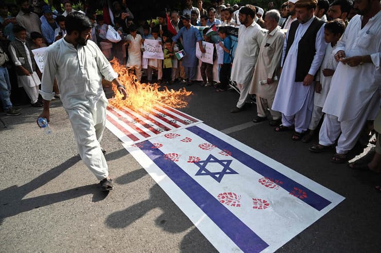 הפגנה נגד ישראל בפקיסטן
