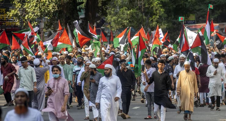 הפגנה נגד ישראל בבנגלדש