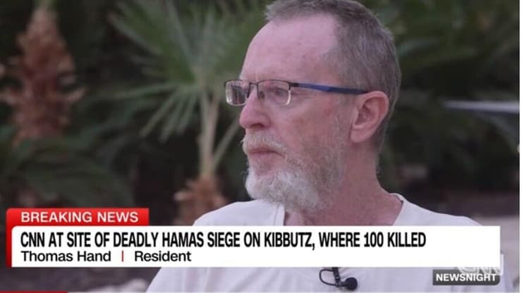 תומס הנד מתראיין לCNN על רצח ביתו בבארי בפיגוע הטרור