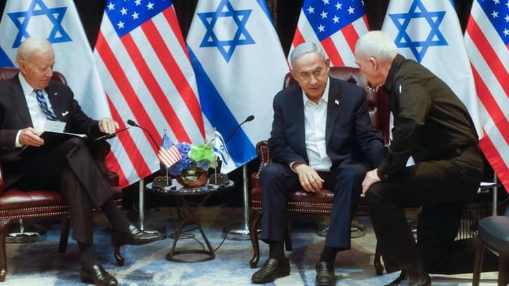 פגישת בנימין נתניהו וג'ו ביידן במלחמת חרבות ברזל