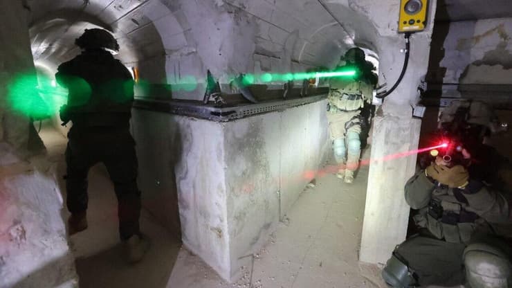 יחידת יהלום מתאמנים במנהרות לקראת הכניסה לעזה