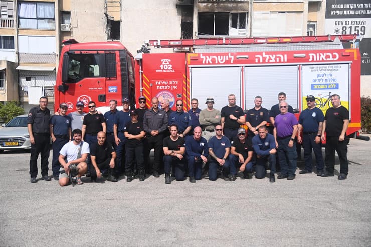 כבאים אמריקאים הגיעו להתנדב בישראל