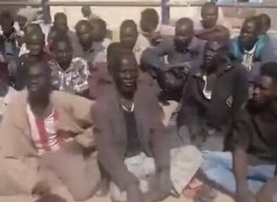 סודן מערב דרפור שבויים של המיליציות הערביות