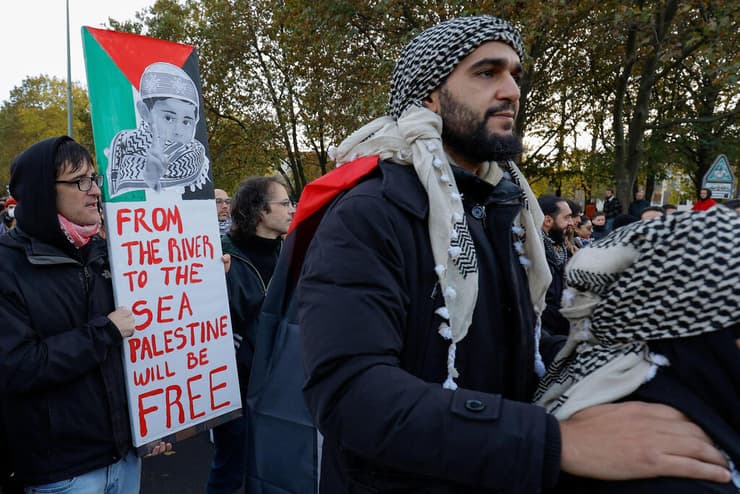 הפגנה פרו-פלסטינית בברלין