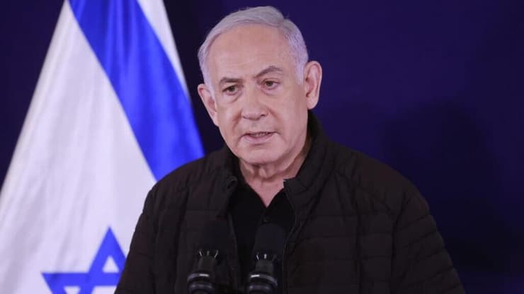 מסיבת עיתונאים של ראש הממשלה בנימין נתניהו, שר הביטחון יואב גלנט ובני גנץ