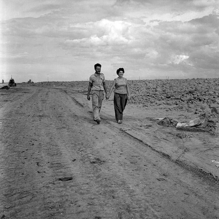 נחל עוז 1956 - צלם פאול גולדמן - מוזיאון ארץ-ישראל תל-אביב