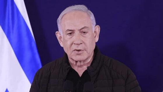 מסיבת עיתונאים של ראש הממשלה בנימין נתניהו, שר הביטחון יואב גלנט ובני גנץ
