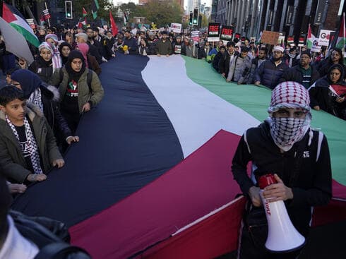 הפגנה פרו-פלסטינית בלונדון, 2023