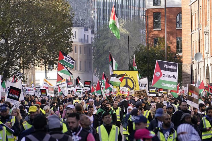 מחאה פרו-פלסטינית בלונדון