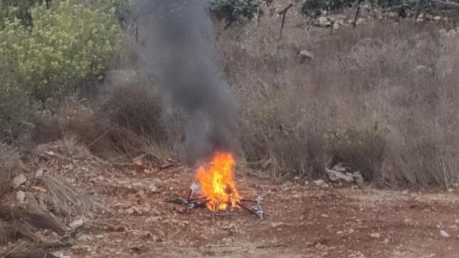 תמונת הרחפן שהופל