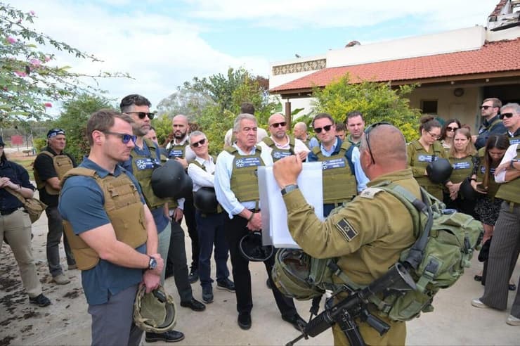 משלחת של ראשי מערכת אכיפת חוק מארה"ב, גרמניה, צרפת ועוד ביקרו בישראל וסיירו בקיבוצי העוטף