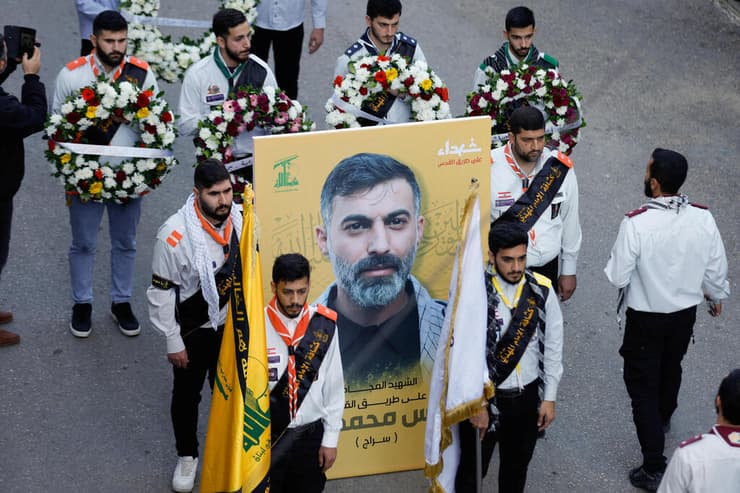 עבאס מוחמד רעד הלוויה בעיירה ג'בעה, דרום לבנון