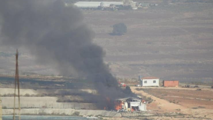 תקיפה ישראלית של פרויקט חקלאי באל-חמאמס מזרחית למטולה