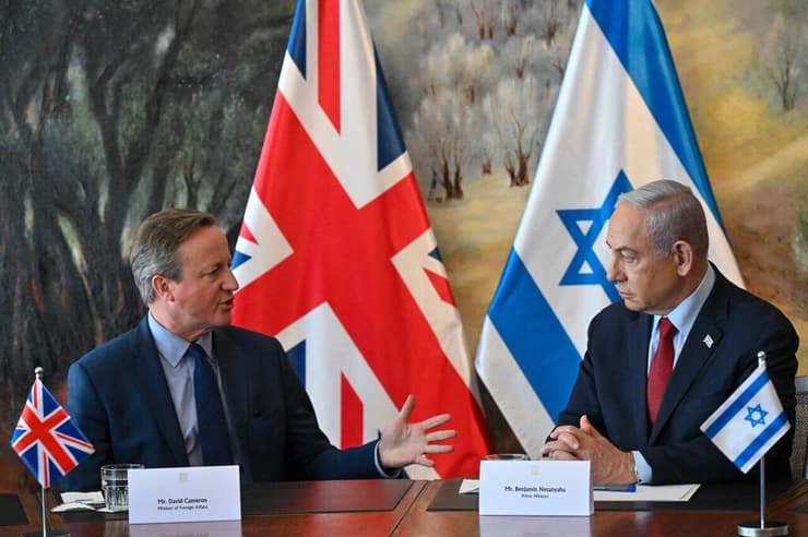 ראש הממשלה בנימין נתניהו נפגש היום עם שר החוץ של בריטניה וראש הממשלה לשעבר דייוויד קמרון, בכנסת בירושלים