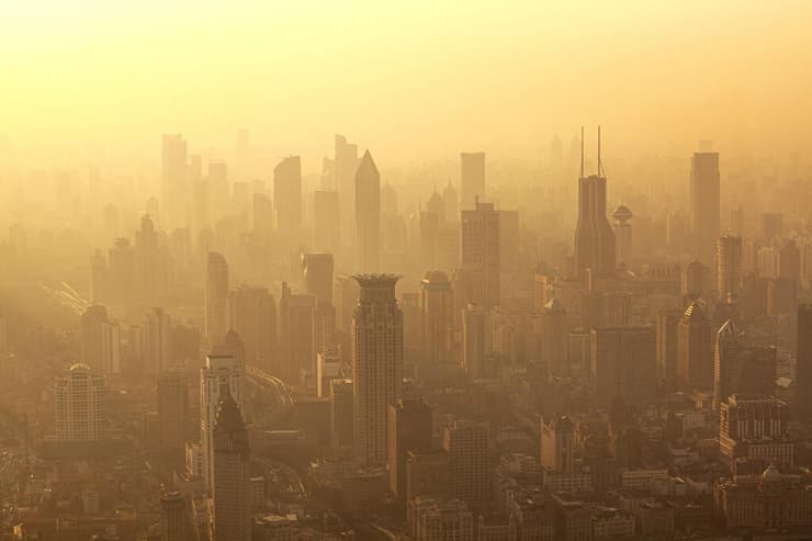 זיהום אוויר חמור כתוצאה משינויי האקלים