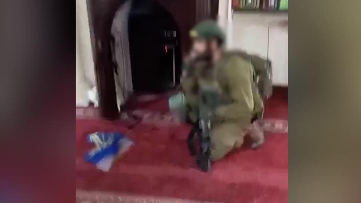 תיעוד: חיילים קראו "שמע ישראל" במסגד בג'נין