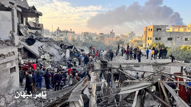 לפי דיווחים פלסטינים - תיעוד מההרס בג'באליה