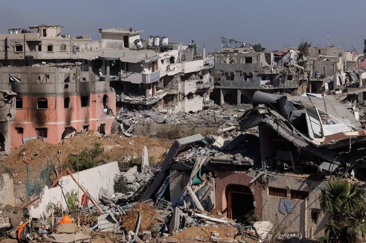 הרס בשכונת שג'אעיה בעזה