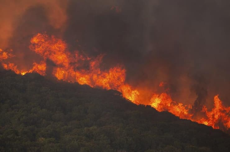 שריפות הענק ביוון