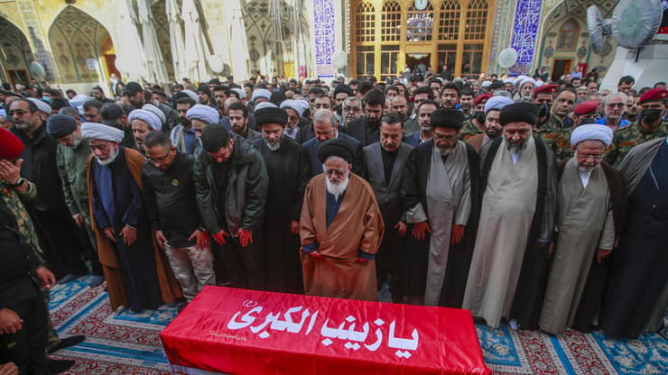 הלוויה של רזא מוסאווי באיראן