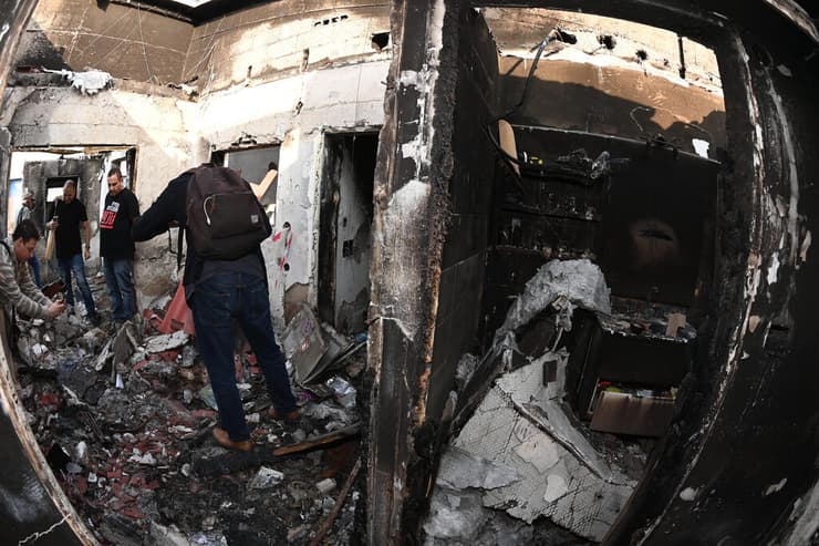 סיור לתקשורת בקיבוץ בארי מטעם מטה החטופים