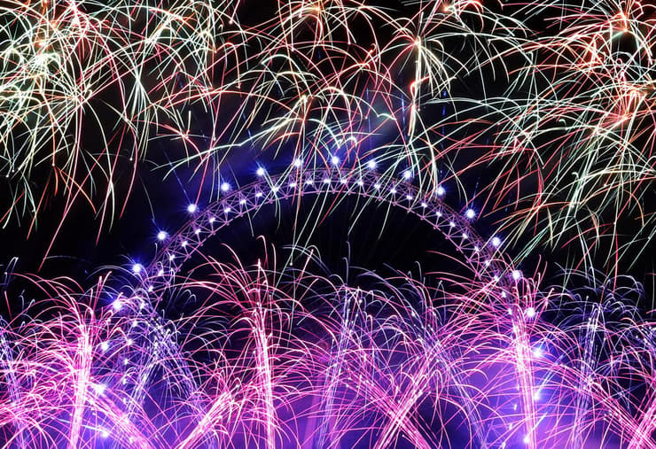 חגיגות שנה חדשה 2024 לונדון בריטניה
