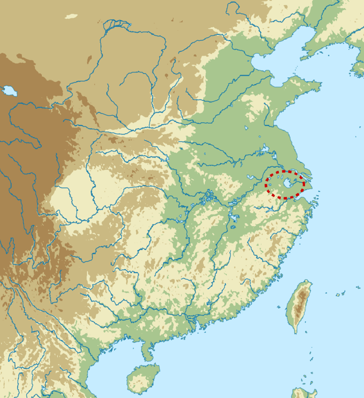 האזור בו התיישבה תרבות סונגזה בסין הנאוליתית