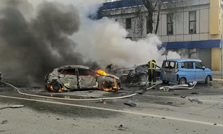רוסיה הרס ב בלגורוד אחרי תקיפה שביצעה אוקראינה