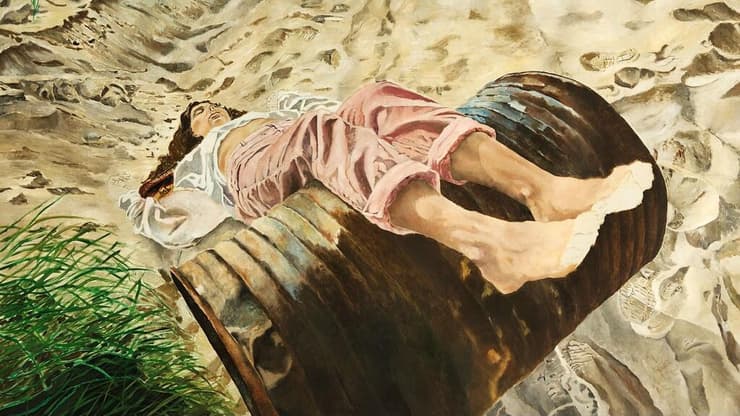 "בחוץ על החול", מתוך התערוכה "נירוונה"
