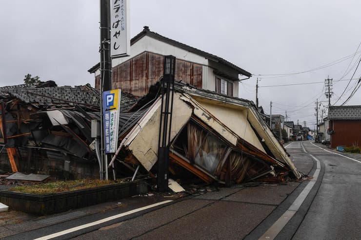 יפן סוזו נזקי רעידת אדמה רעש