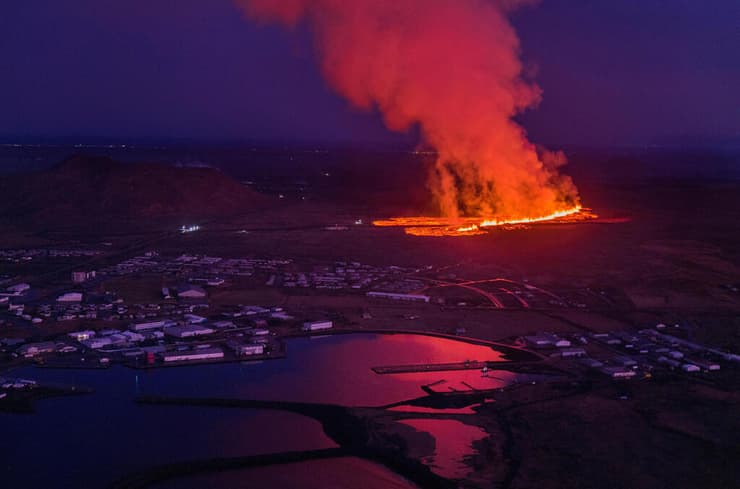 איסלנד התפרצות הר געש