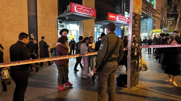  זירת המעצר שהסתבך סמוך לתחנה המרכזית ירושלים