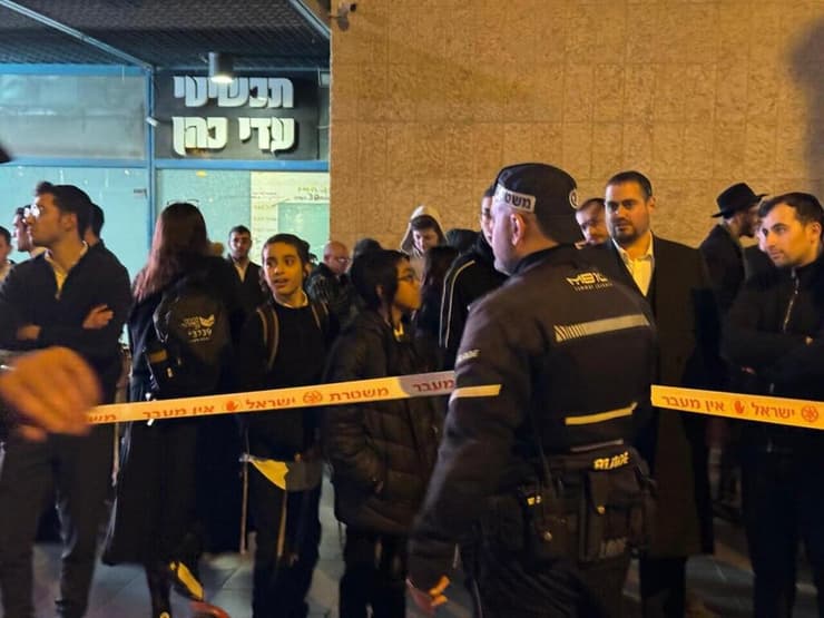  זירת המעצר שהסתבך סמוך לתחנה המרכזית ירושלים