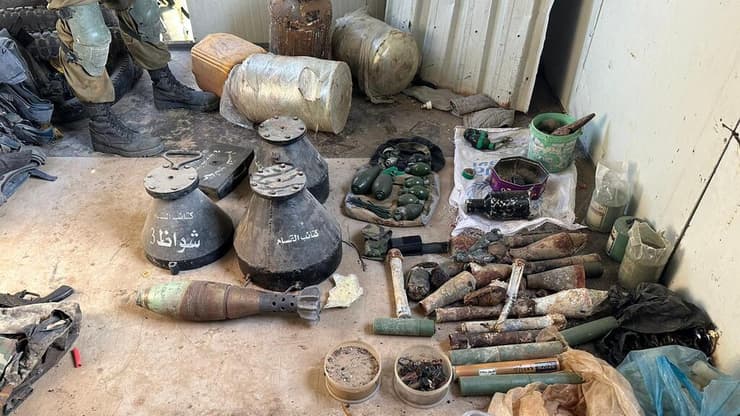 אמצעי לחימה שאותרו על ידי חטיבת 'יפתח' באל בורייג'