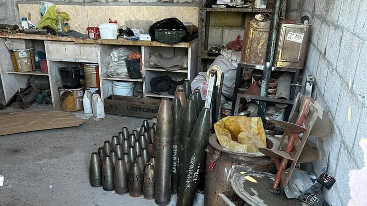 אמצעי לחימה שאותרו על ידי חטיבת 'יפתח' באל בורייג'