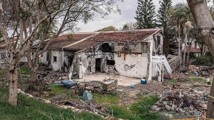 הבית בקיבוץ בארי כפי שהוא נראה היום