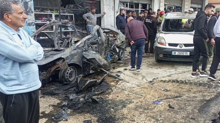 תיעוד: הרכב השרוף באל-אחבאר, לבנון