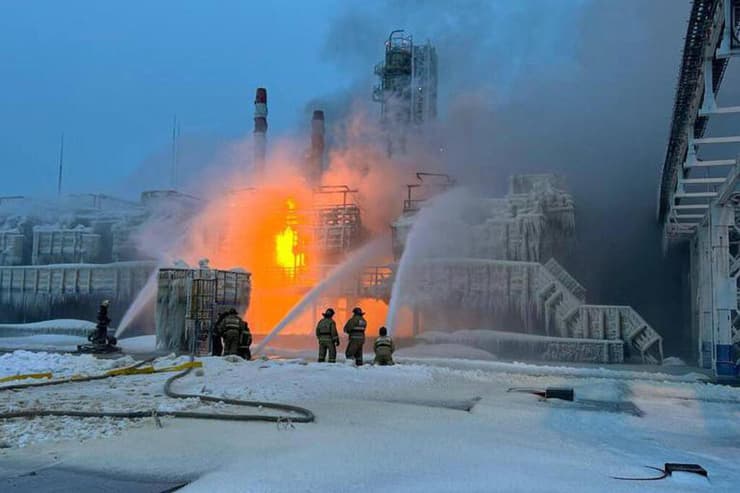 רוסיה שריפה ב מתקן גז ב הים הבלטי חשד ש אוקראינה אחראית שוב