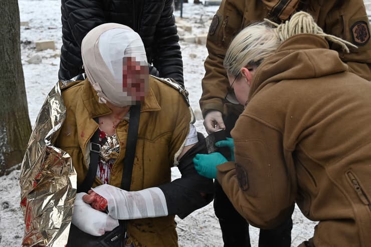 חרקוב נפגעים ב הפצצה רוסית אוקראינה 