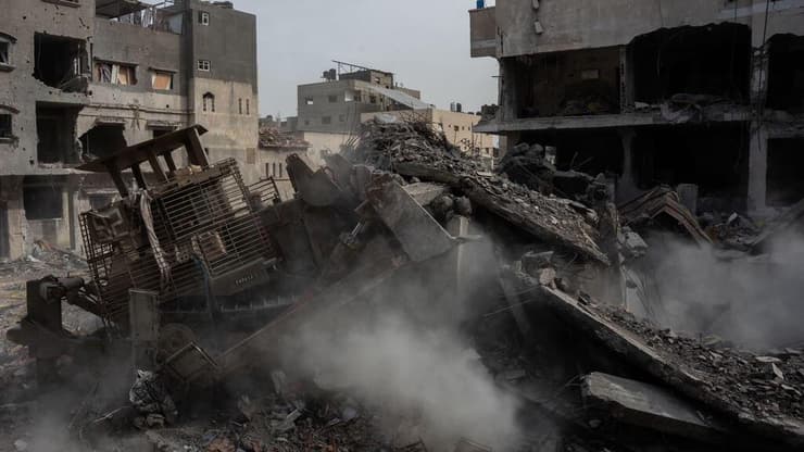 Bulldozers D9 à Khan Yunis, Gaza