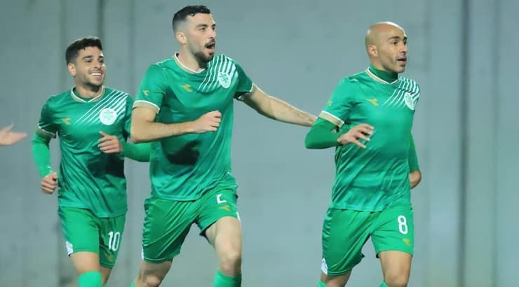 אמג'ד סלימאן ושחקני אחי נצרת חוגגים (חג'אג' רחאל) אמג'ד סלימאן ושחקני אחי נצרת חוגגים