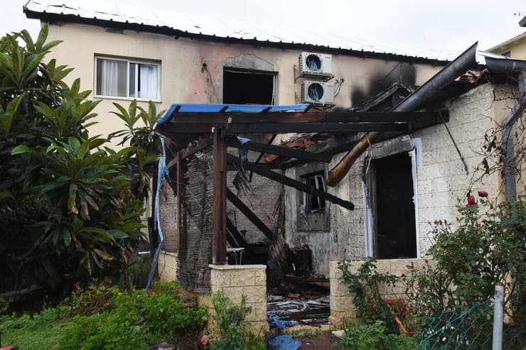 בתים בקריית שמונה שנפגעו בשל המלחמה